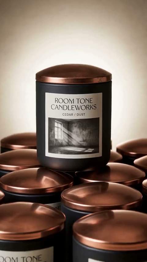 A row of candles rushing past the camera: the Candle row rush video template